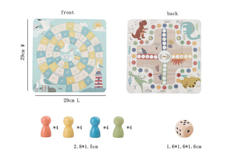 2 In 1 Ludo Game & The Game Of Goose in Tin Box